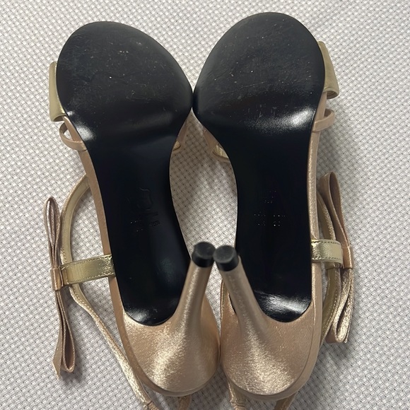 Gold formal high heels shoes - Picture 3 of 7